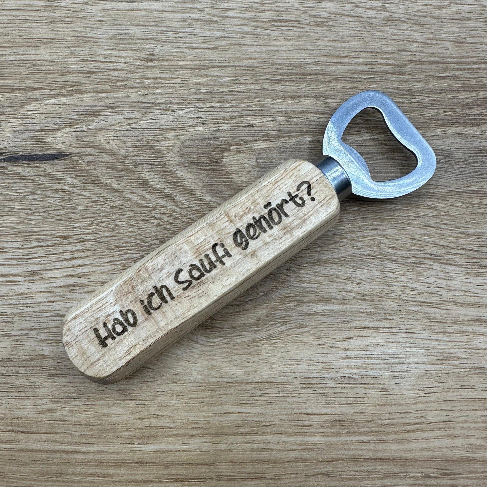 Flaschenöffner "Hab ich Saufi gehört?" - Geschenkidee / Party / Junggesellenabschied / Vatertag