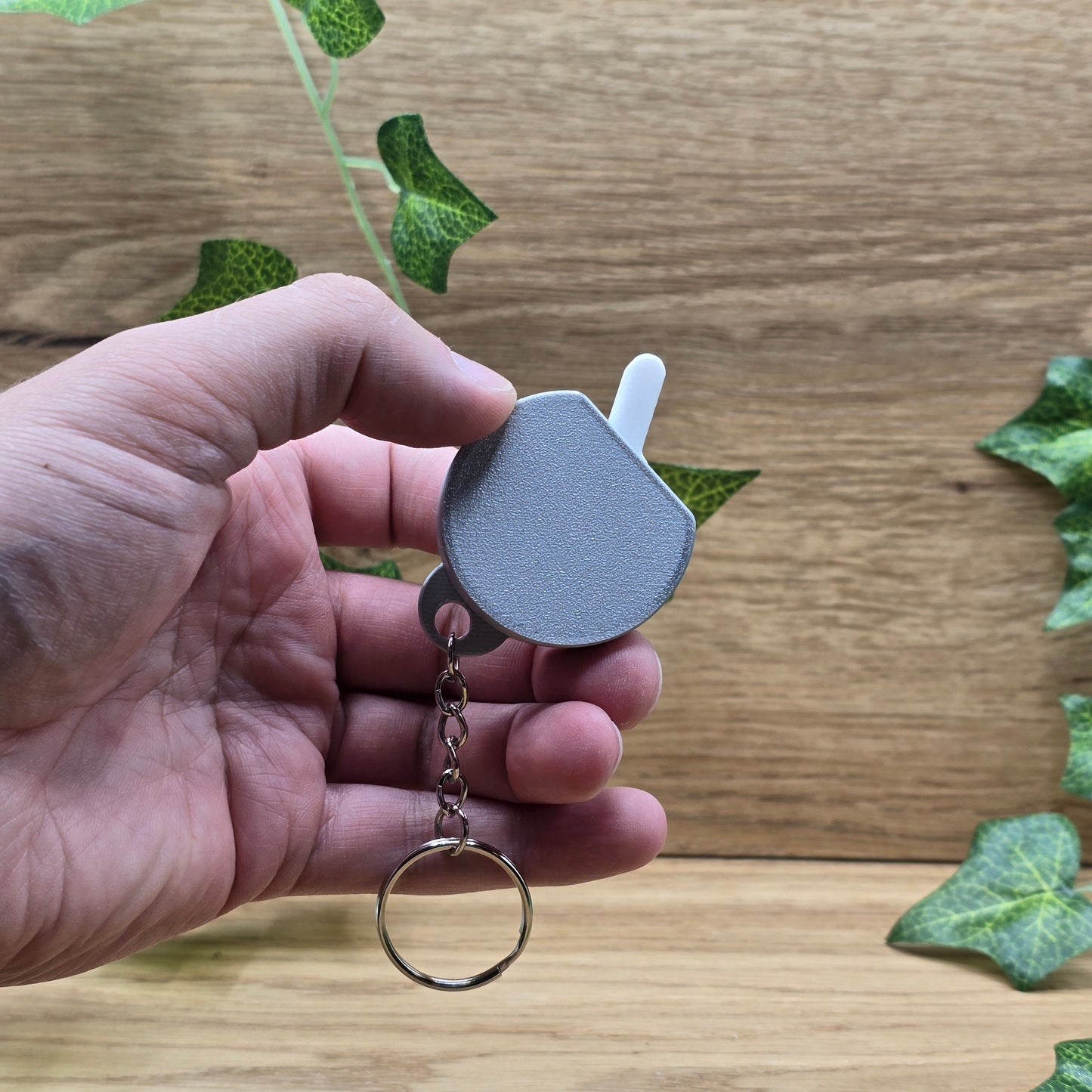 Fidget Toy Anti-Stress Spielzeug | Silber |ADHS Mechanischer Schlüsselanhänger On Off Switch Schalter Stressabbau Büro Schreibtisch