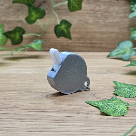 Fidget Toy Anti-Stress Spielzeug | Silber |ADHS Mechanischer Schlüsselanhänger On Off Switch Schalter Stressabbau Büro Schreibtisch