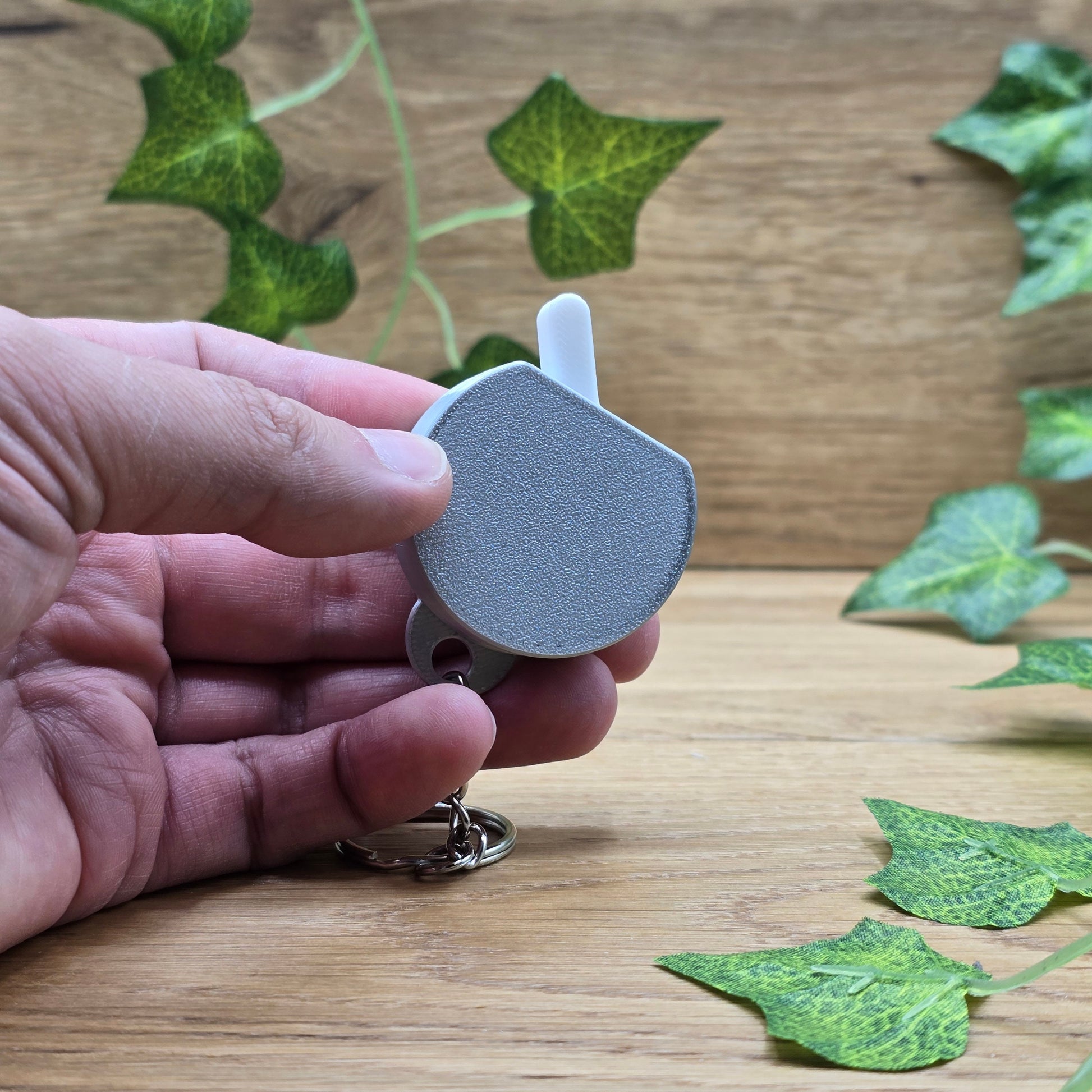 Fidget Toy Anti-Stress Spielzeug | Silber |ADHS Mechanischer Schlüsselanhänger On Off Switch Schalter Stressabbau Büro Schreibtisch