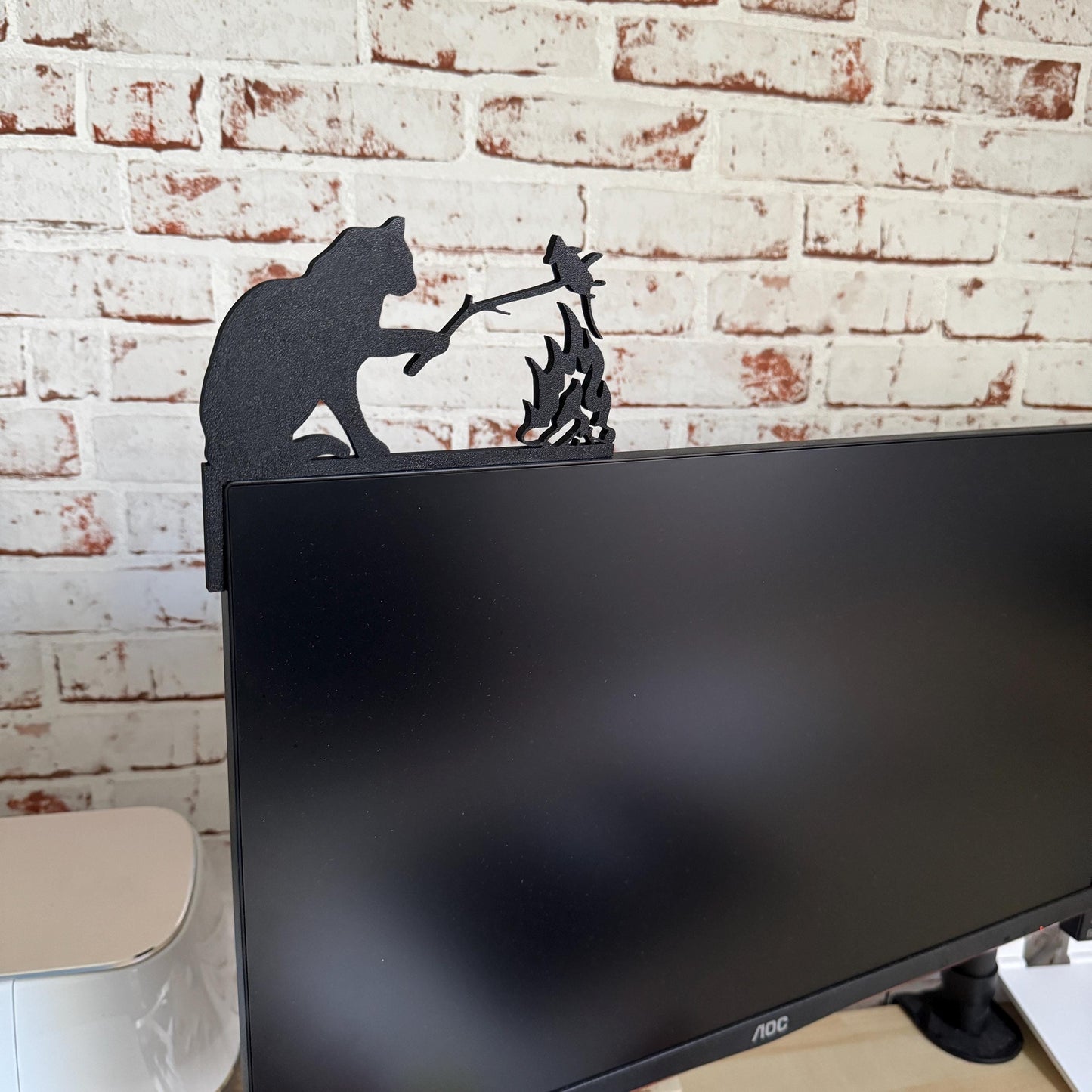 Freche Katzen Dekoration für Türen, Steckdosen, Lichtschalter, PC Monitor. Für Haustierliebhaber