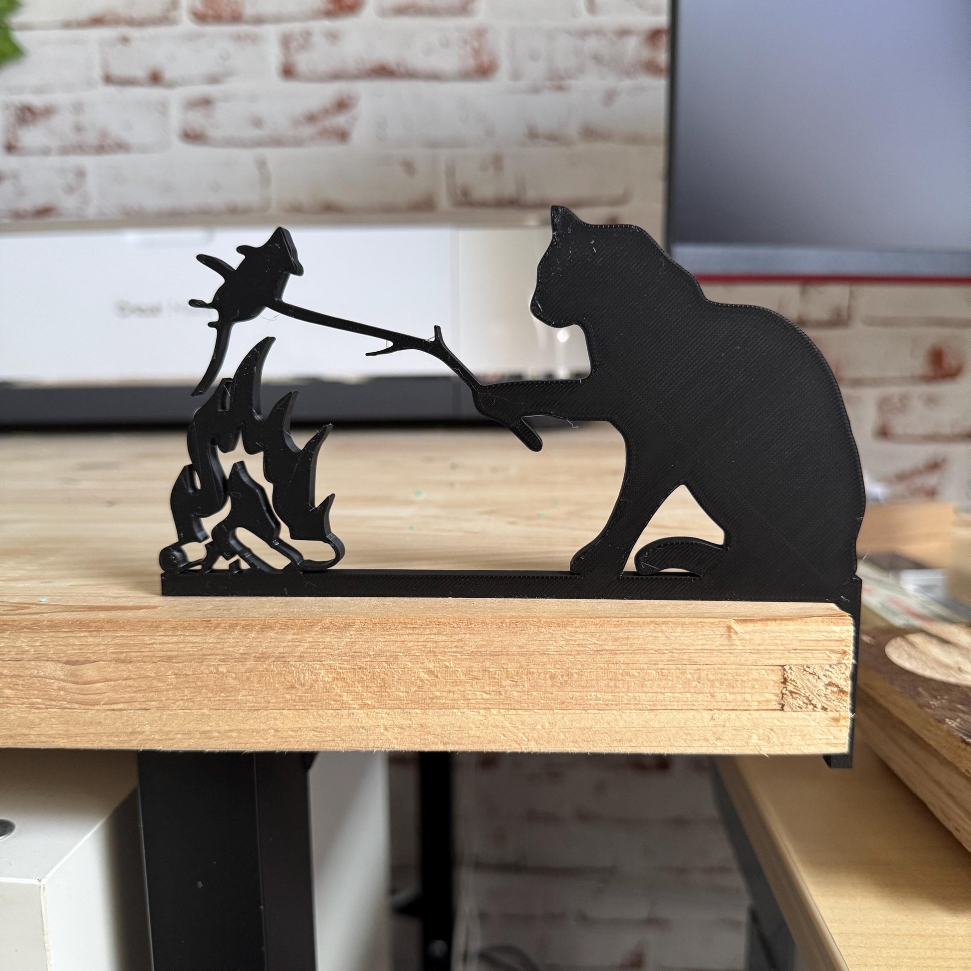 Freche Katzen Dekoration für Türen, Steckdosen, Lichtschalter, PC Monitor. Für Haustierliebhaber