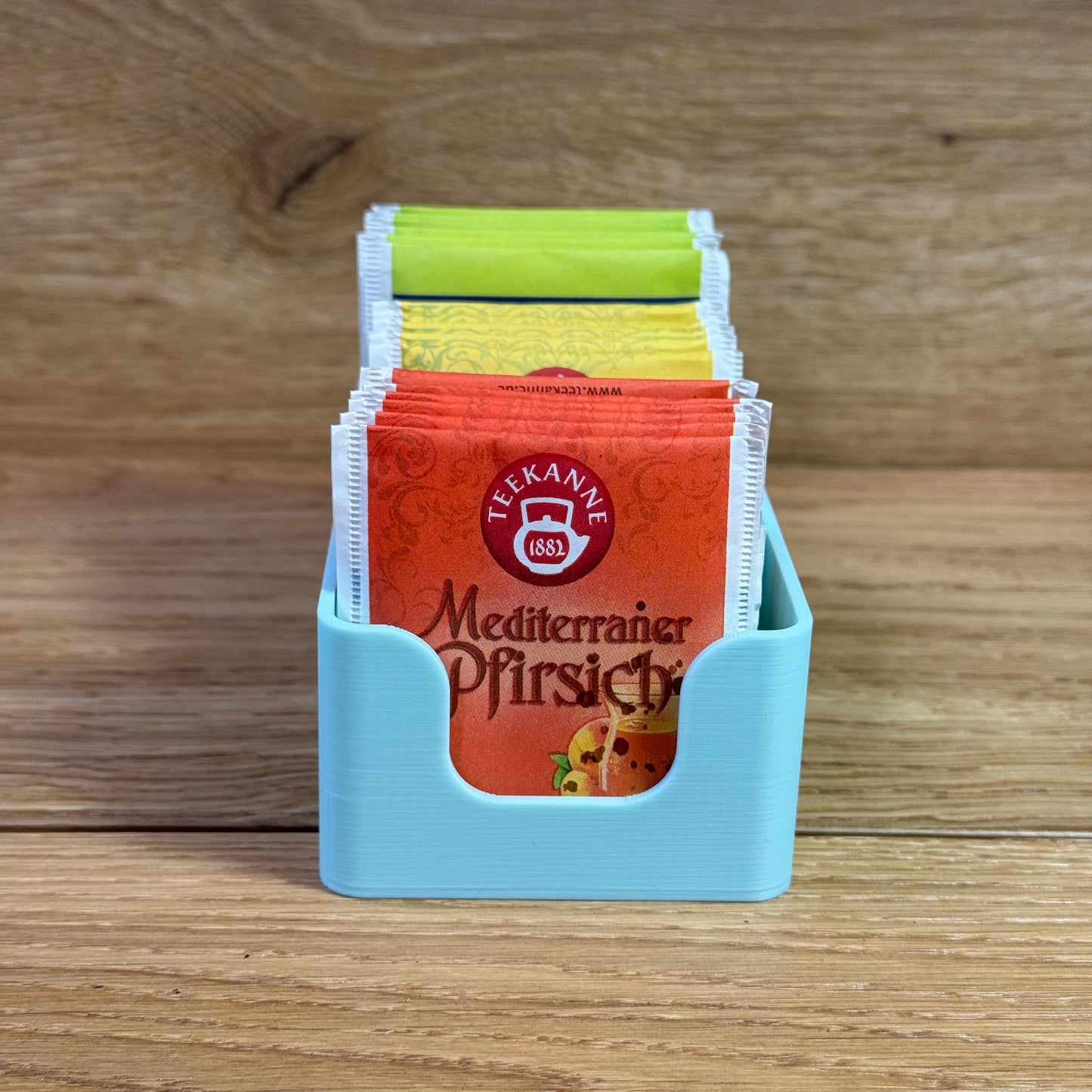 Tee Aufbewahrung | Teekiste für Teebeutel | praktischer Teebeutelspender / Teeorganizer | Geschenkidee für Teeliebhaber, Geburtstag