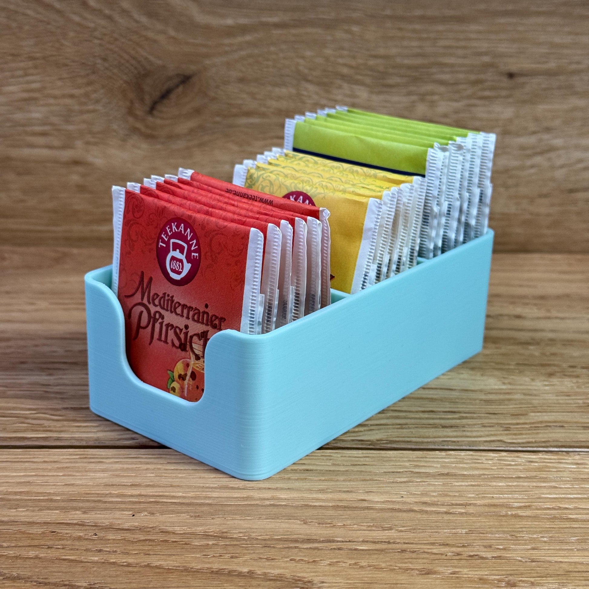 Tee Aufbewahrung | Teekiste für Teebeutel | praktischer Teebeutelspender / Teeorganizer | Geschenkidee für Teeliebhaber, Geburtstag