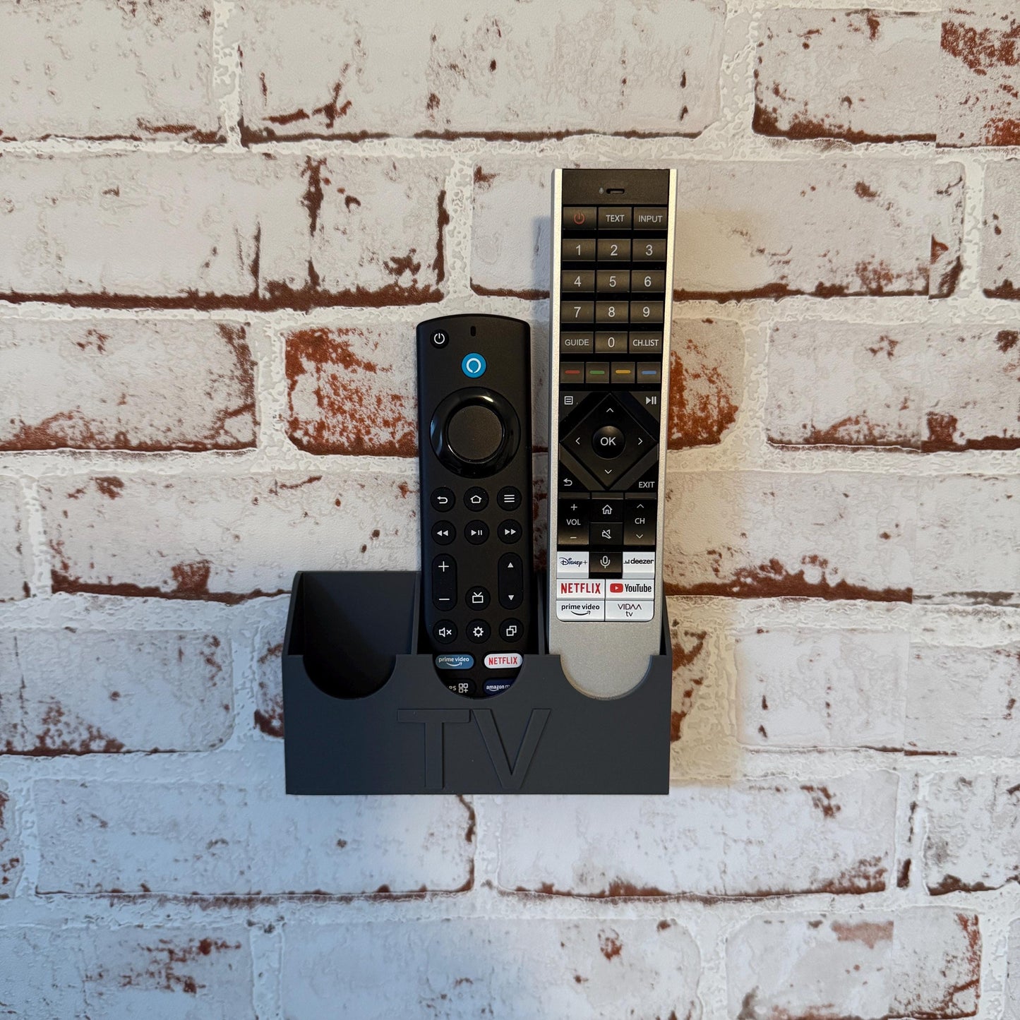 TV Remote Wandhalterung | Universalhalterung für Fernbedienungen | Organizer für Apple TV Remote, Samsung Remote, Fire TV Remote uvm.