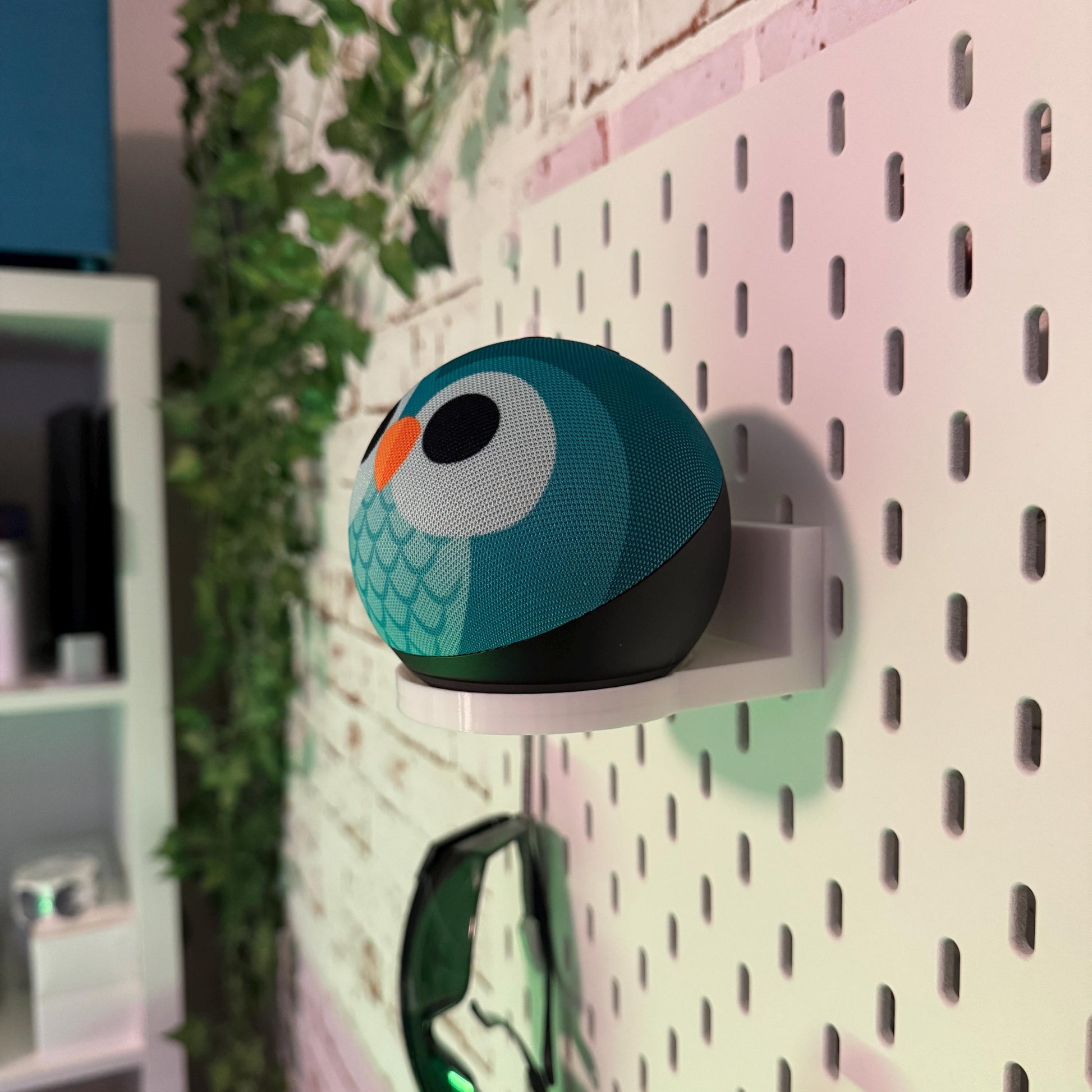 Amazon Echo Dot Gen. 4 | Gen. 5 | Kids | Wandhalterung für IKEA Skadis Lochplatten! Praktische Halterung für Alexa Smart Speaker