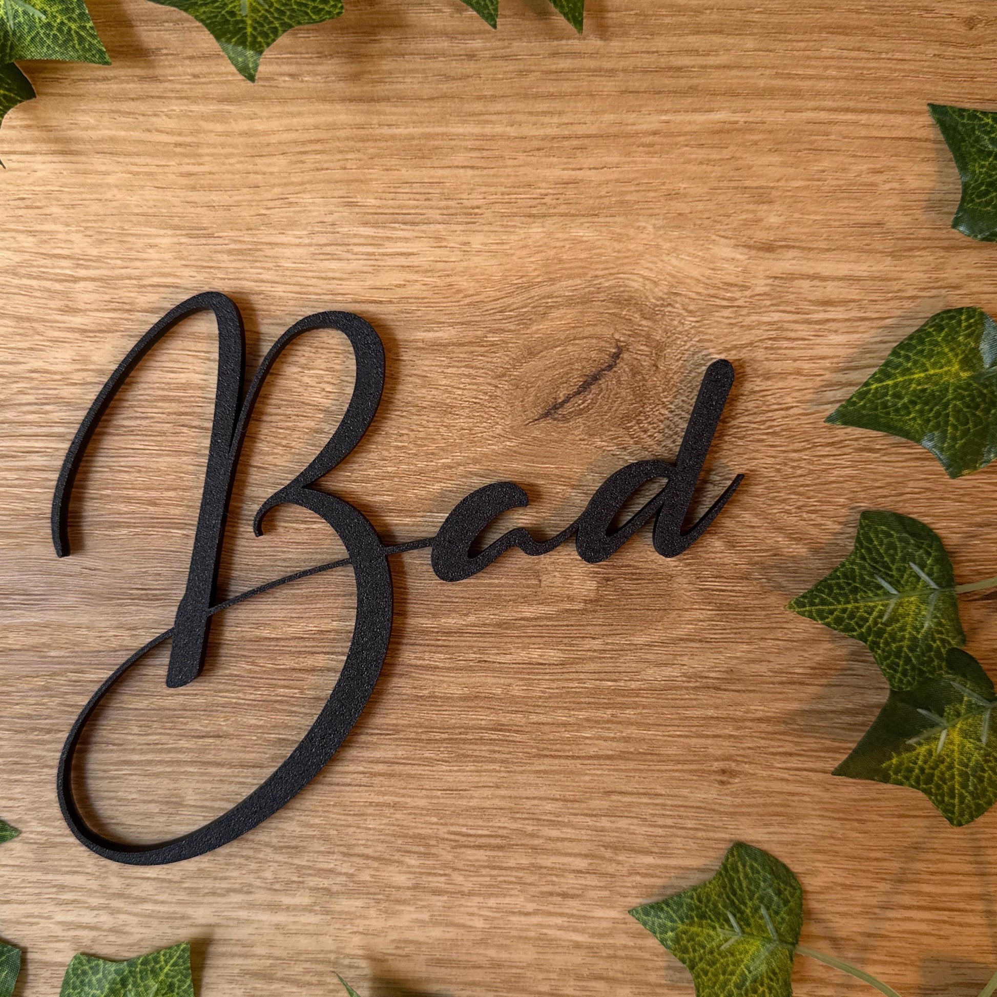 Türschild Badezimmer | Bad, Gäste WC, Schriftzug – Die stilvolle Türdekoration für dein Badezimmer