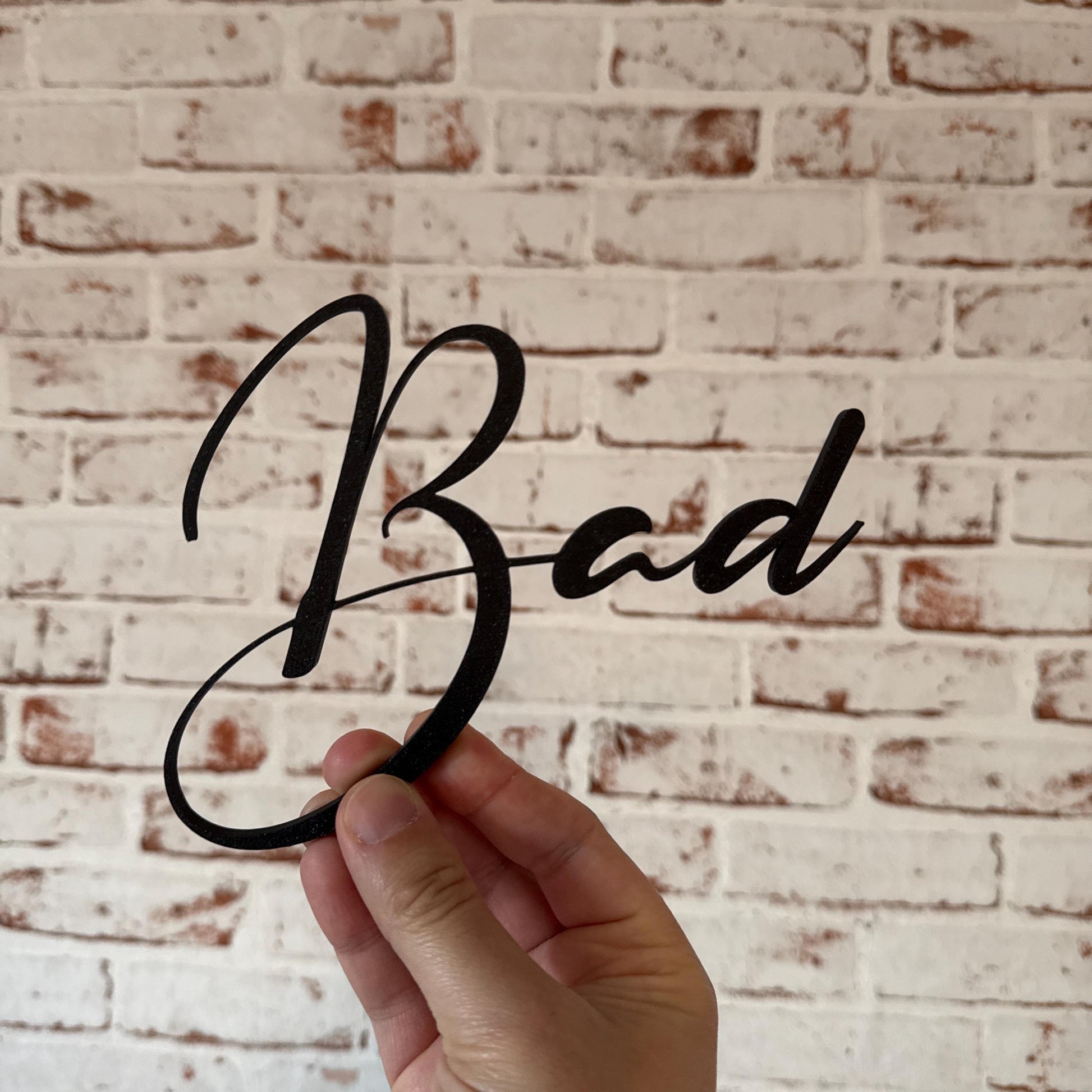 Türschild Badezimmer | Bad, Gäste WC, Schriftzug – Die stilvolle Türdekoration für dein Badezimmer