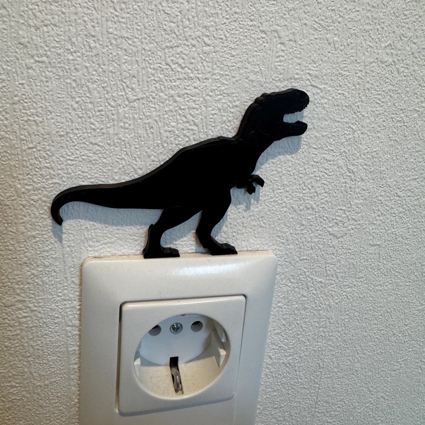 Dinosaurier T-Rex Kantenhocker für Lichtschalter & Steckdosen | Lustige Geschenkidee für Freunde und Familie