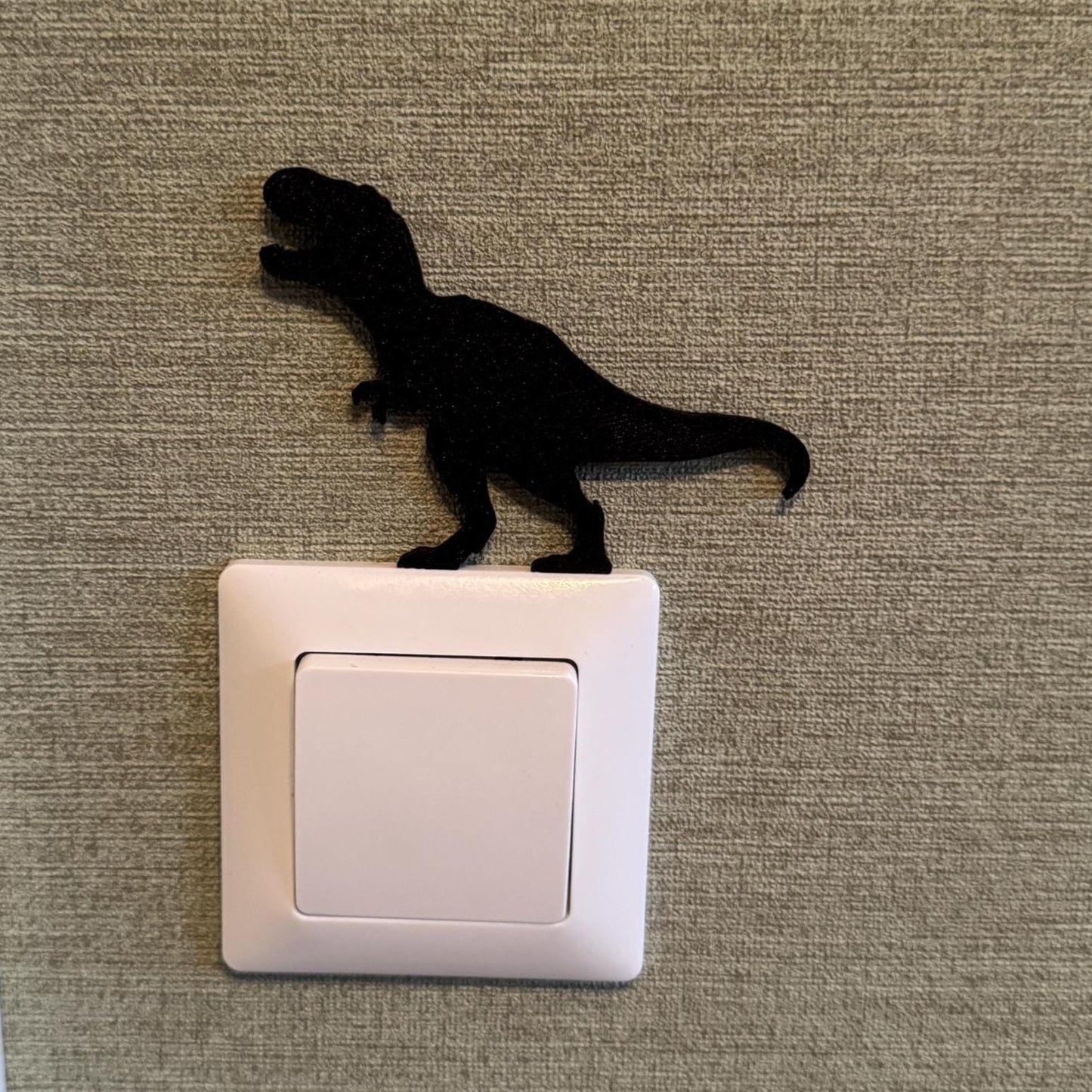 Dinosaurier T-Rex Kantenhocker für Lichtschalter & Steckdosen | Lustige Geschenkidee für Freunde und Familie