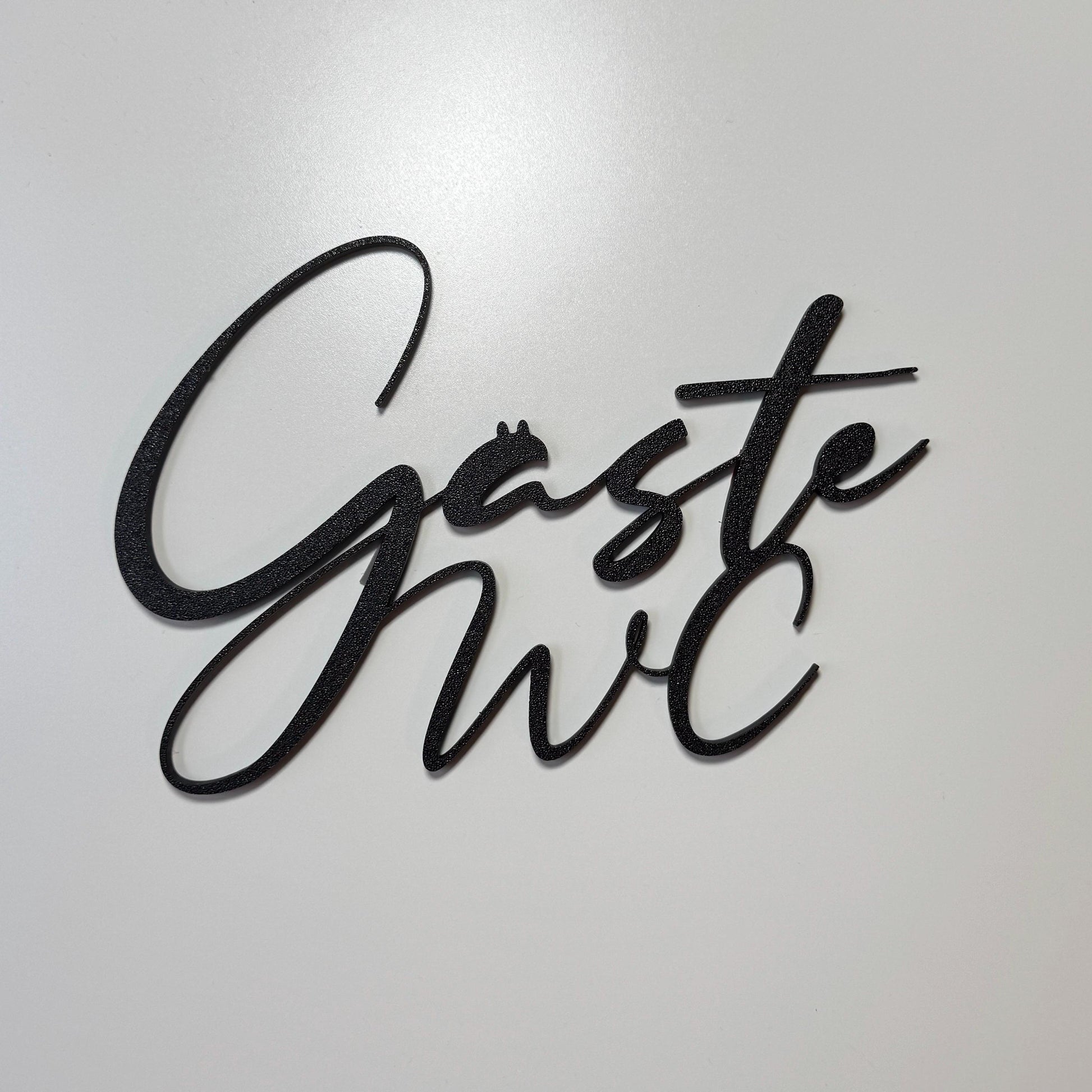 Gäste WC Türschild | Bad, WC Schriftzug – Die stilvolle Türdekoration für dein Badezimmer