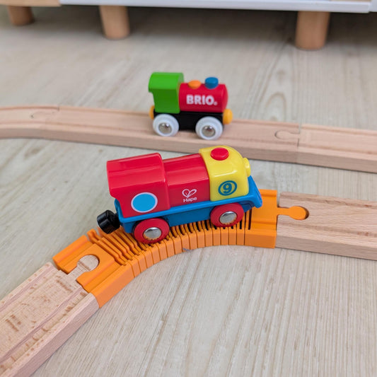 Flexible Schiene für Holzeisenbahn – biegsames Schienenelement für kreative Strecken | Brio, IKEA, Eichhorn, uvm.