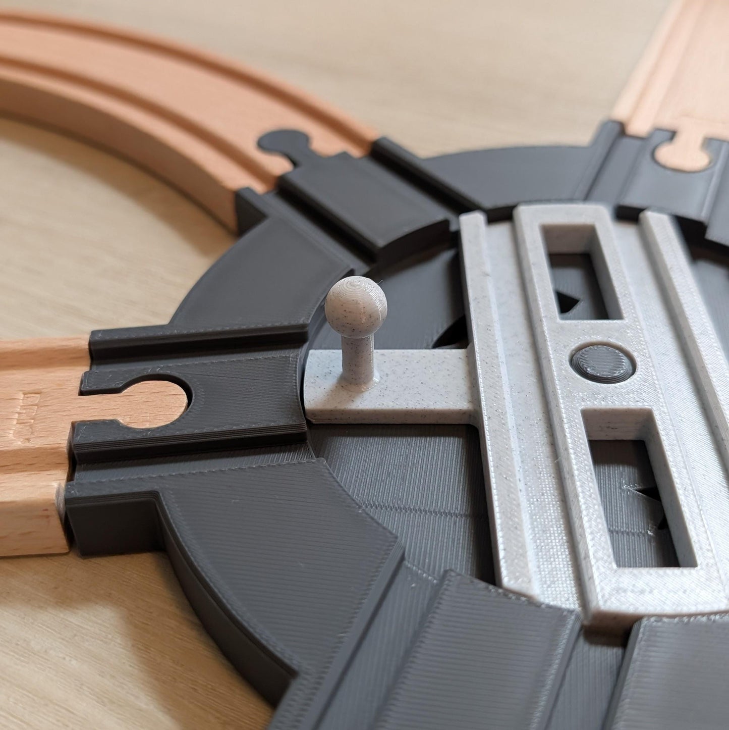 Drehscheibe für Holzeisenbahn - passend für Brio | IKEA Lillabo | Eichhorn | Hape, uvm.