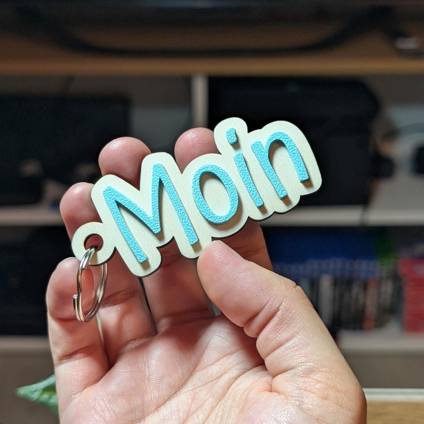 Schlüsselanhänger MOIN maritim – nordischer Anhänger als Geschenk oder Deko | Küstenstil Accessoire für Schlüsselbund & Taschen