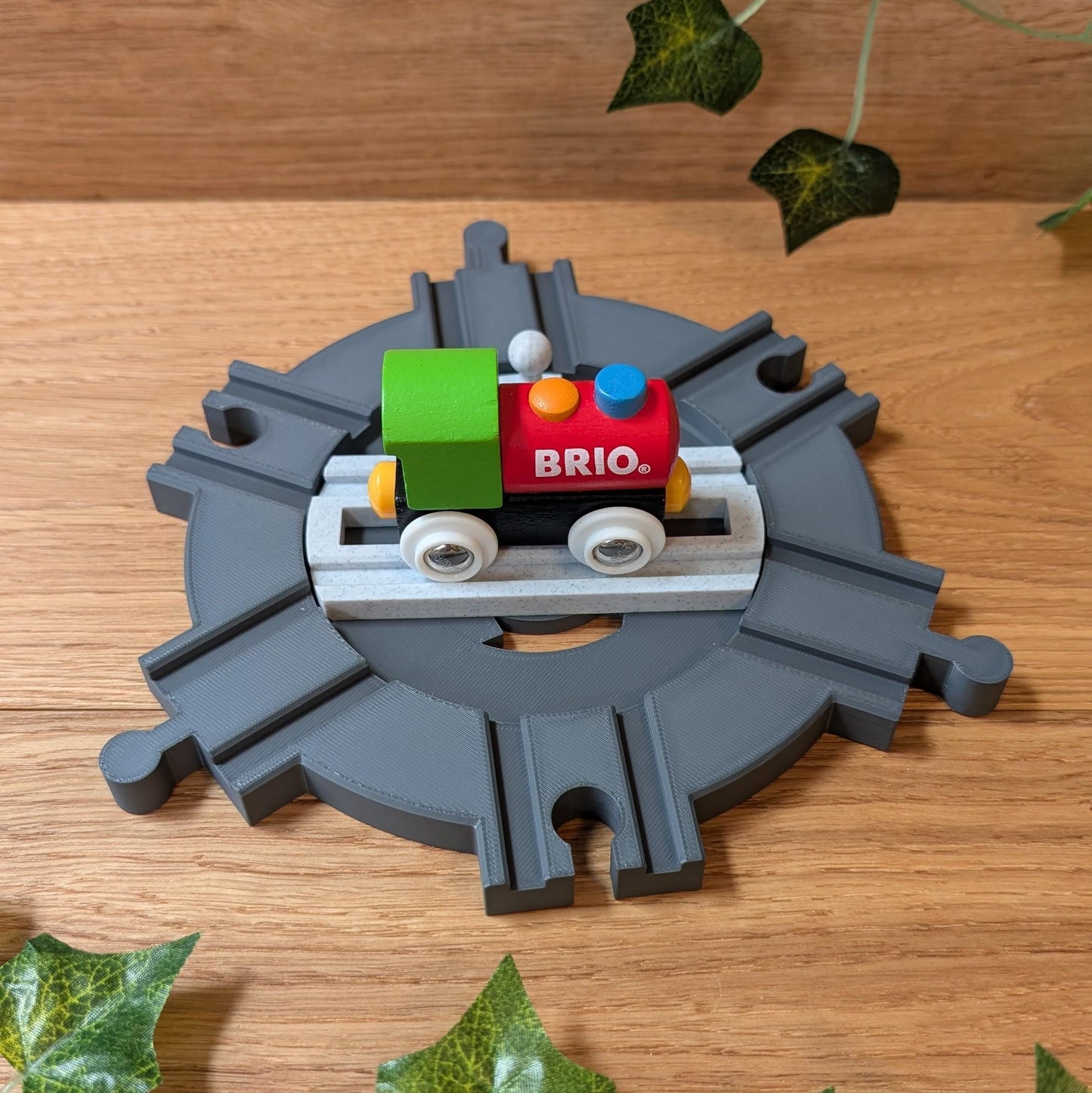 Drehscheibe für Holzeisenbahn - passend für Brio | IKEA Lillabo | Eichhorn | Hape, uvm.