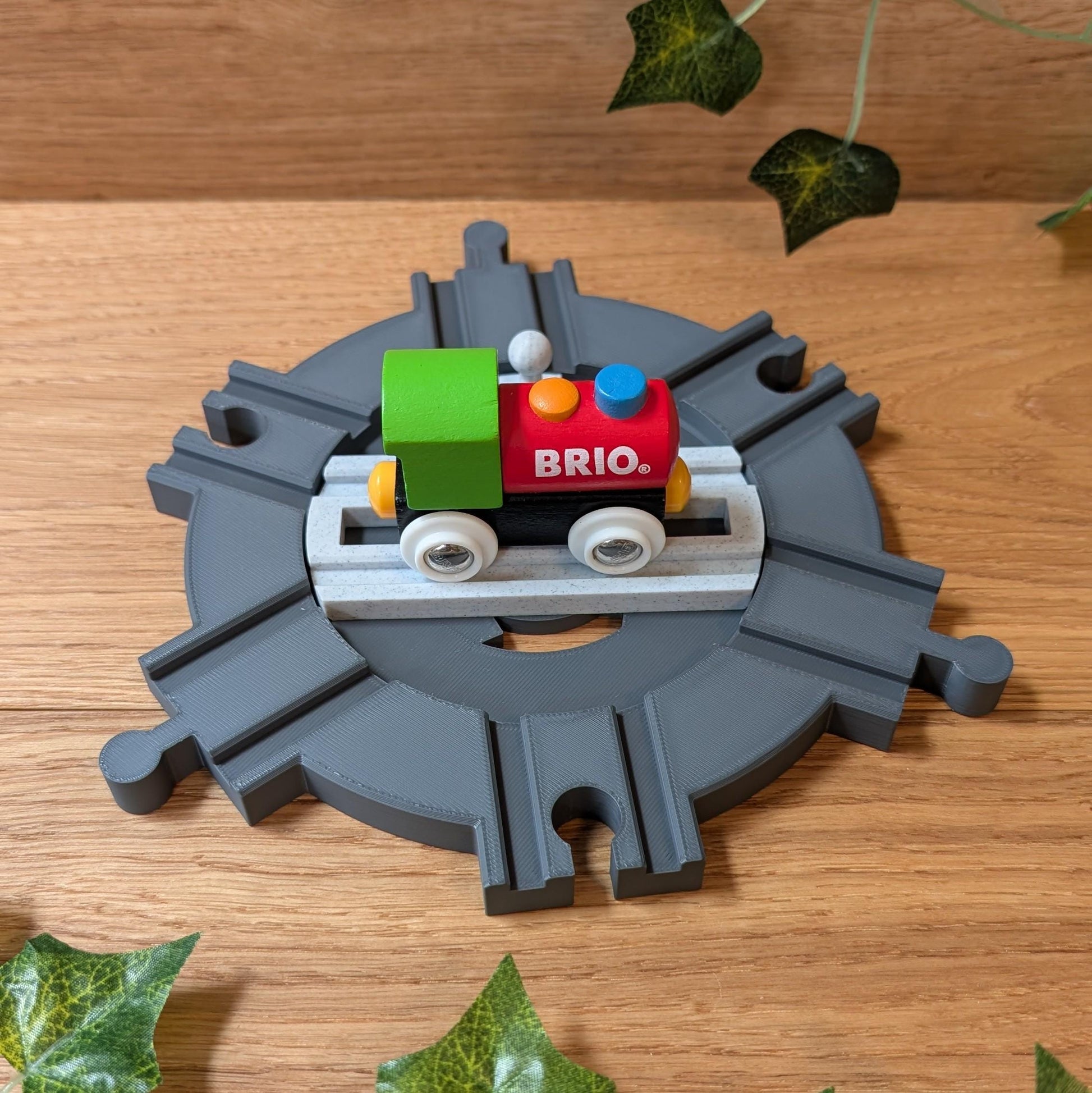 Drehscheibe für Holzeisenbahn - passend für Brio | IKEA Lillabo | Eichhorn | Hape, uvm.
