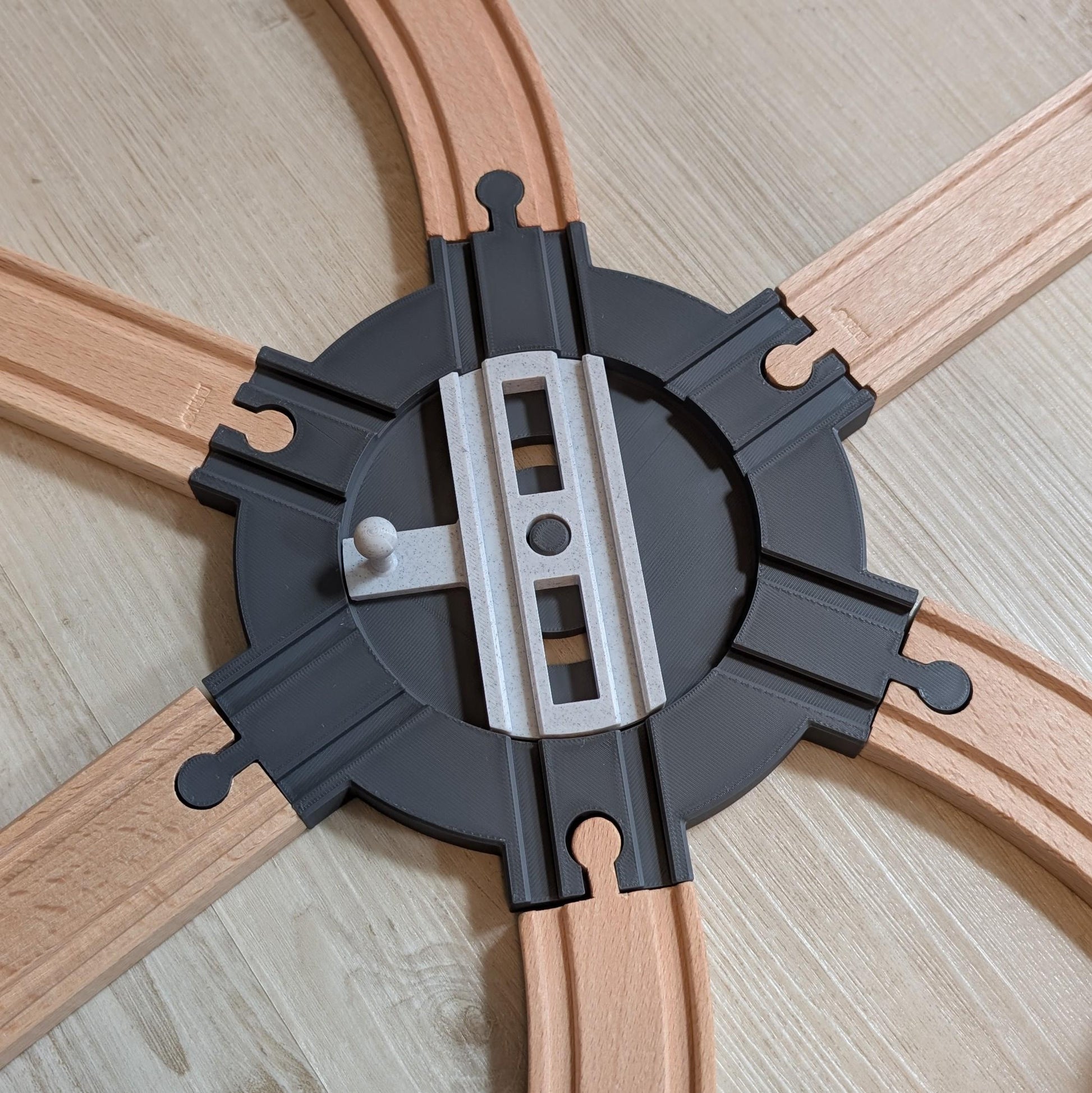 Drehscheibe für Holzeisenbahn - passend für Brio | IKEA Lillabo | Eichhorn | Hape, uvm.