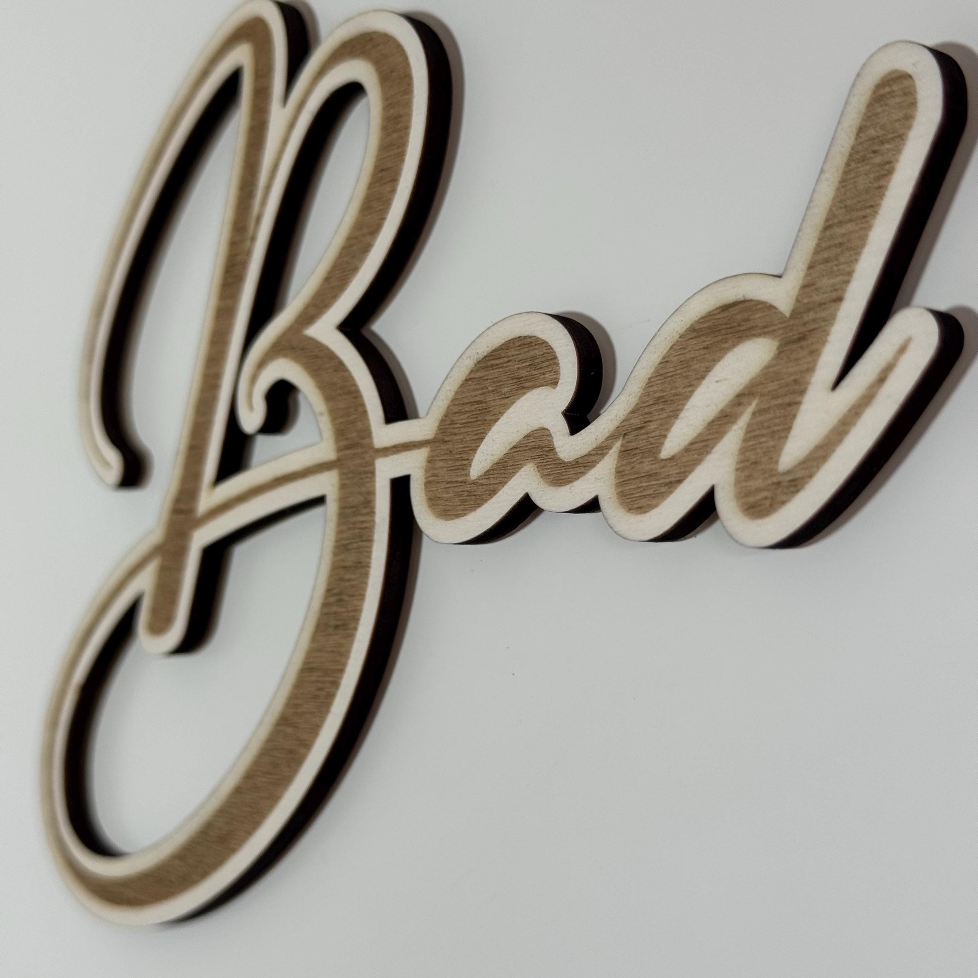 Türschild Badezimmer | Bad, Gäste WC, Schriftzug – Holz