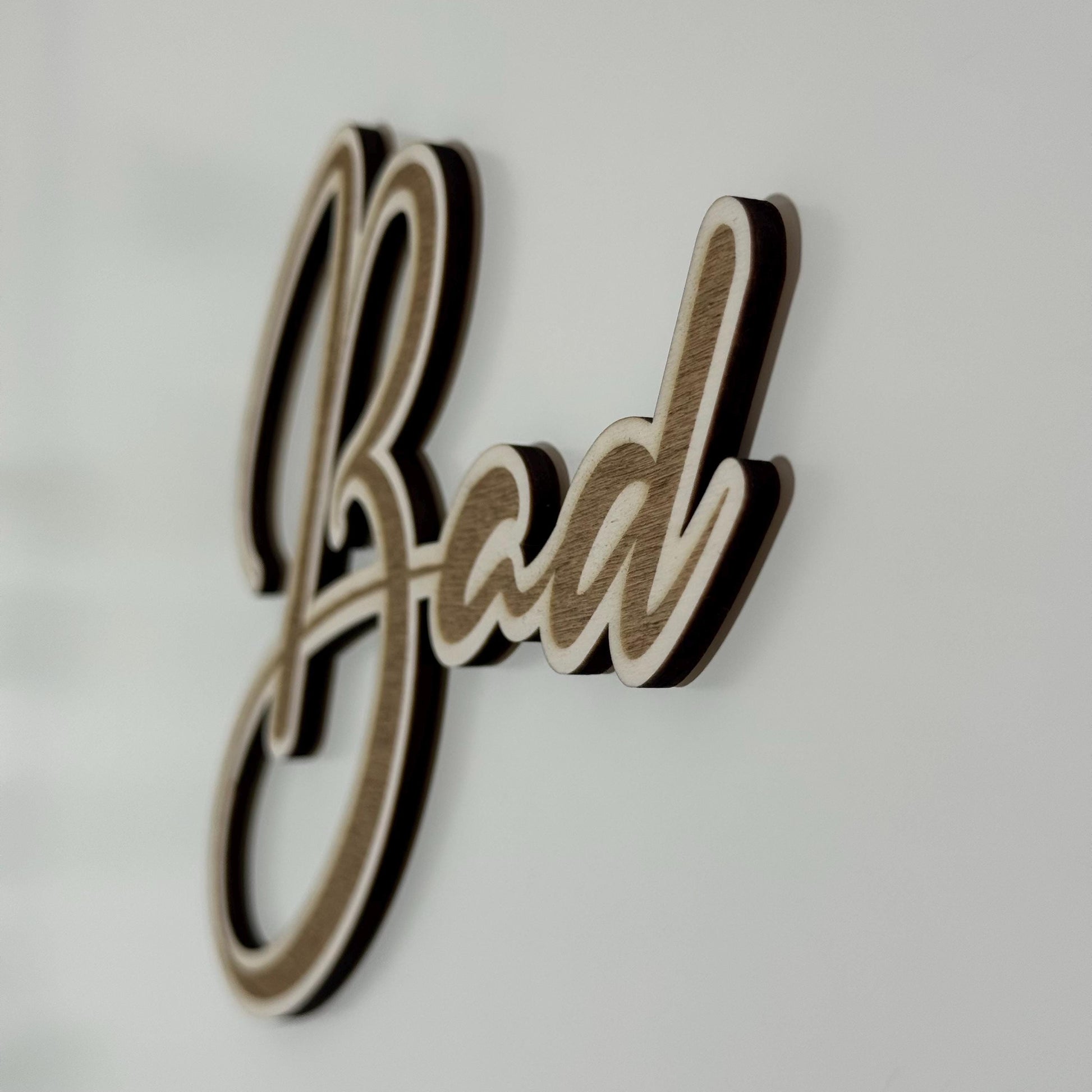 Türschild Badezimmer | Bad, Gäste WC, Schriftzug – Holz