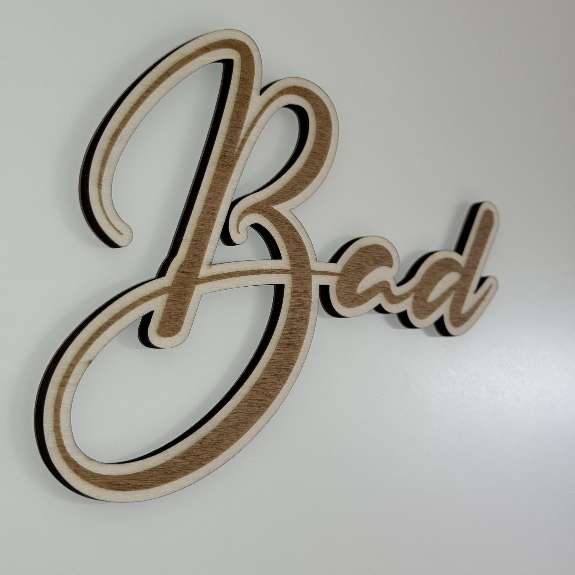 Türschild Badezimmer | Bad, Gäste WC, Schriftzug – Holz