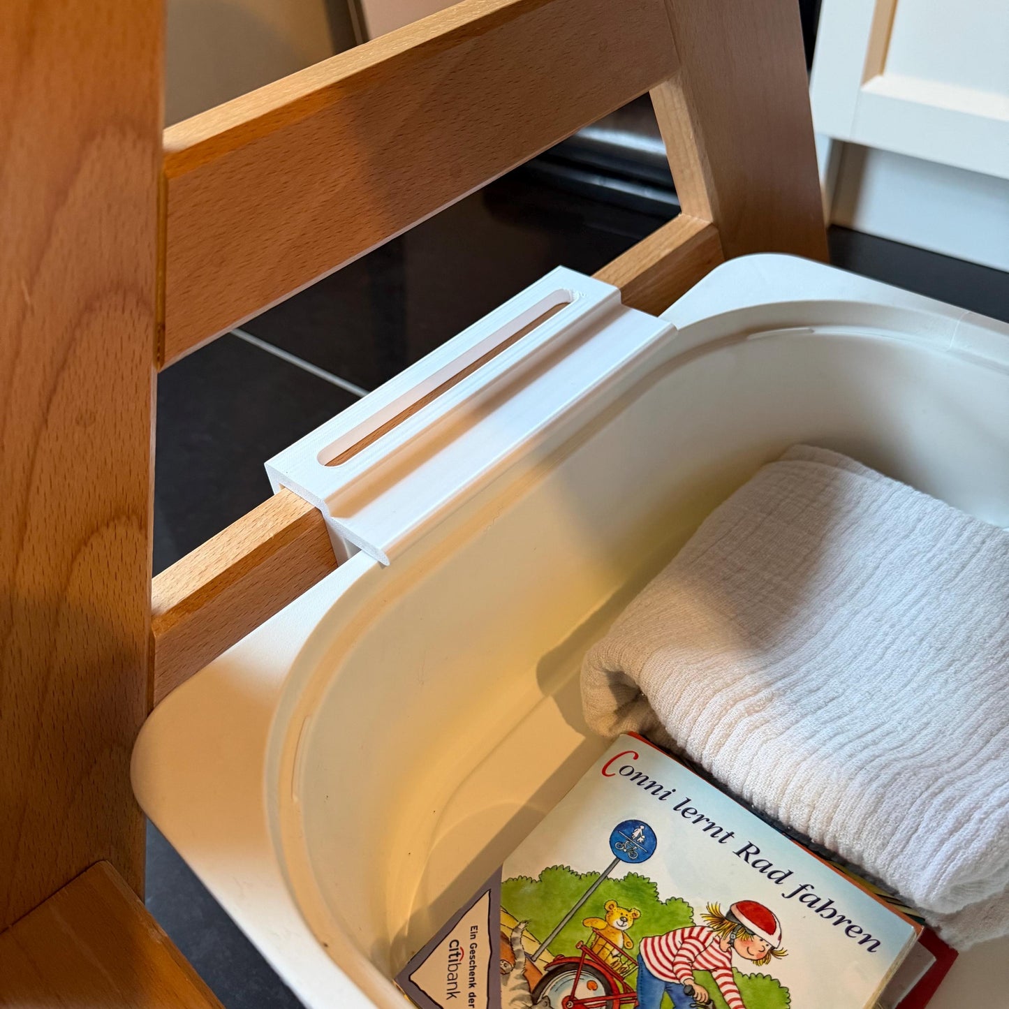 Adapter für Hauck Alpha / Beta | IKEA Trofast Box Halterung | Stauraum-Erweiterung für Hochstuhl