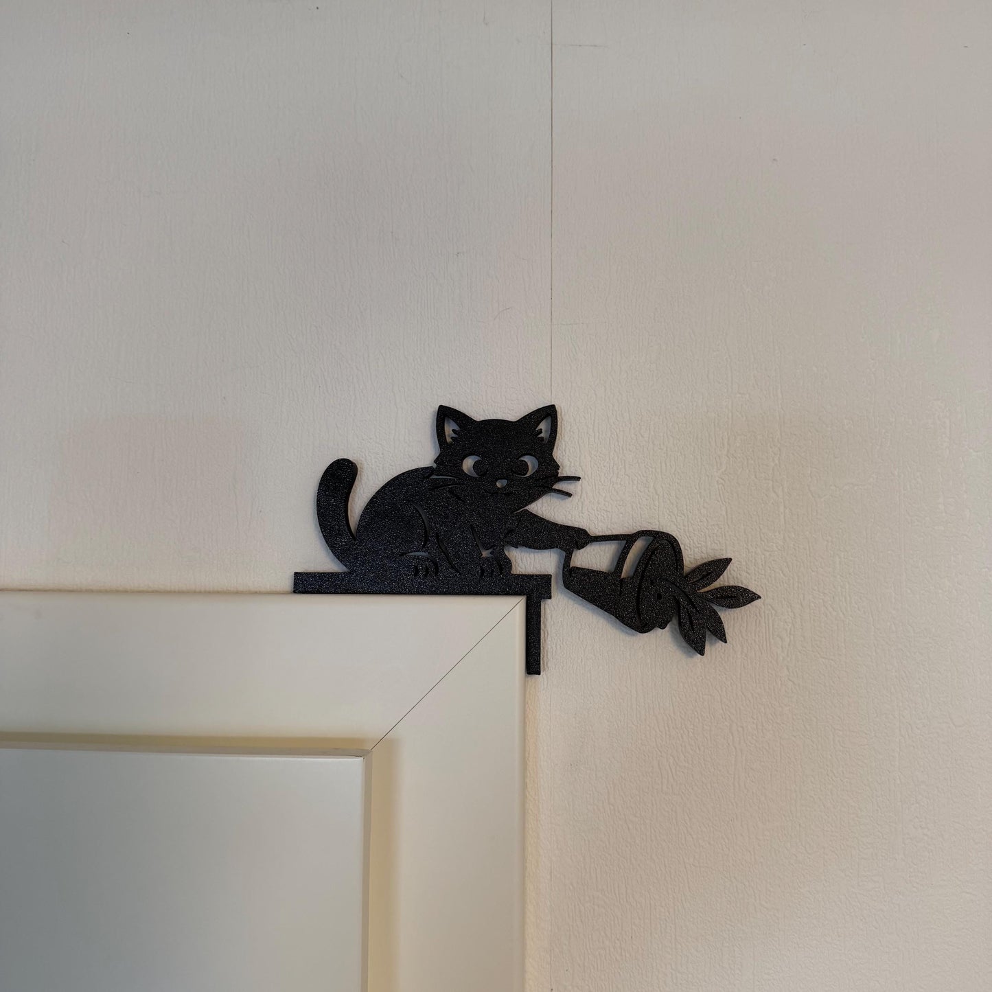Türrahmen Dekoration Katze | Lustiger Kantenhocker | Geschenk für Katzenfans - verschiedene Größen