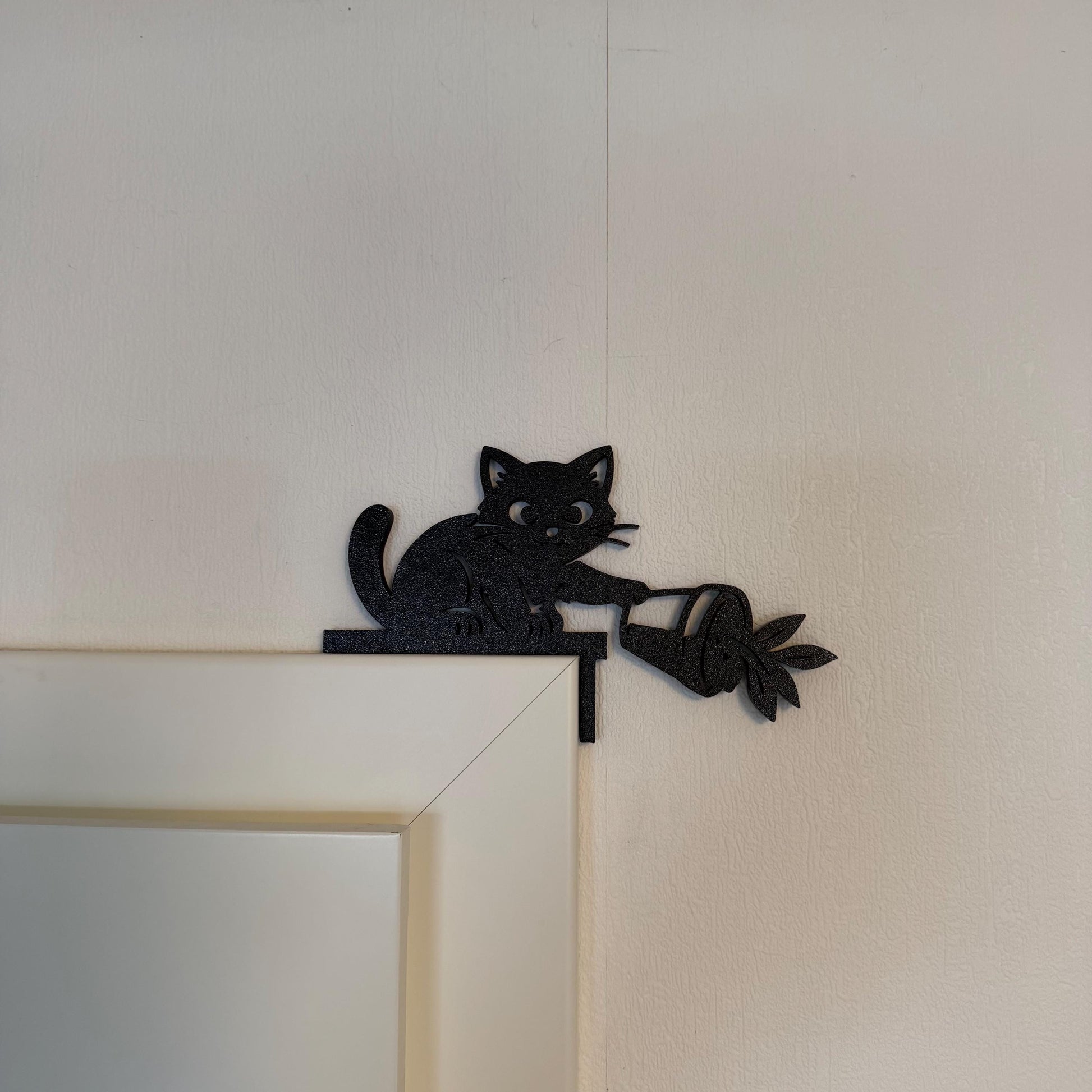 Türrahmen Dekoration Katze | Lustiger Kantenhocker | Geschenk für Katzenfans - verschiedene Größen
