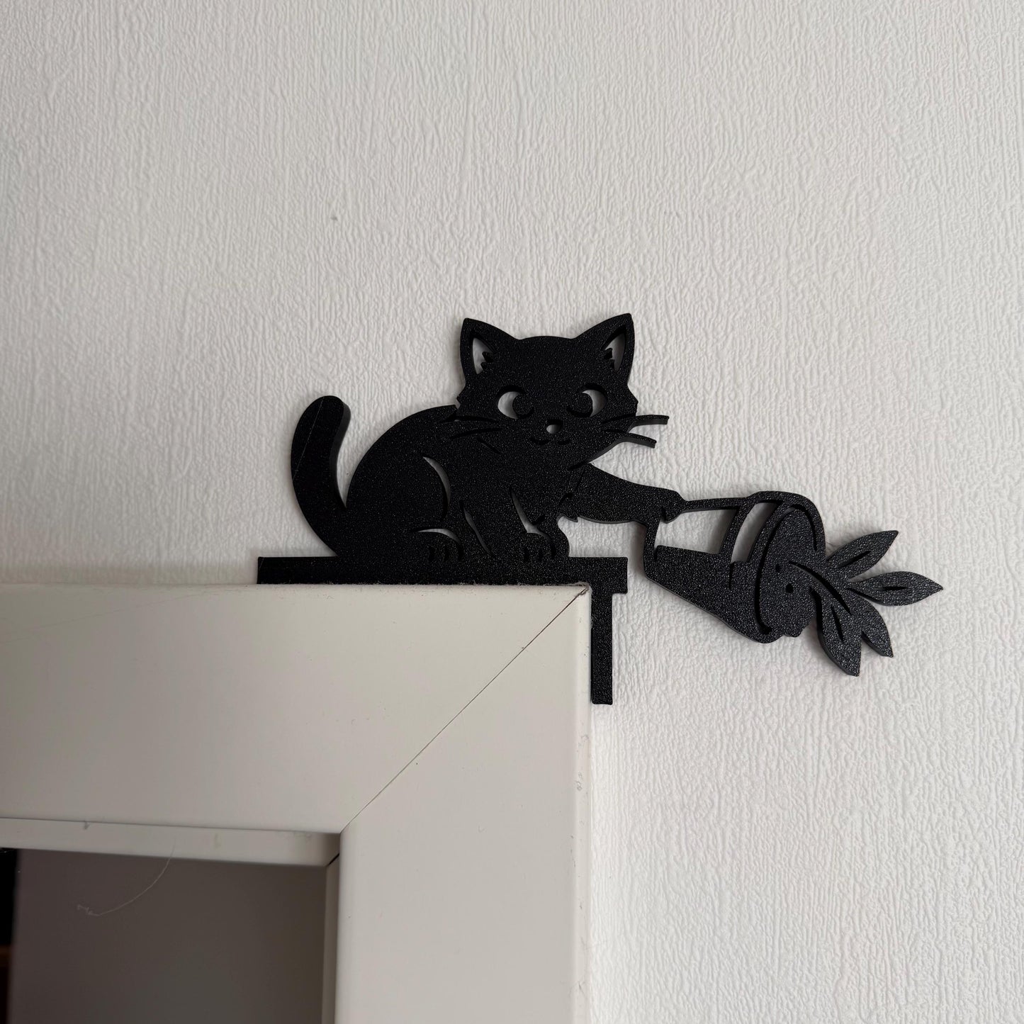Türrahmen Dekoration Katze | Lustiger Kantenhocker | Geschenk für Katzenfans - verschiedene Größen