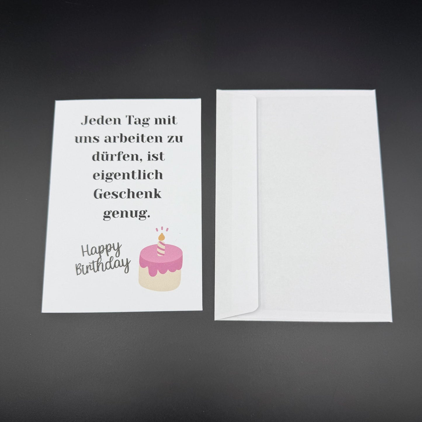 Lustige Geburtstagskarte für Arbeitskollegen – Geschenkkarte mit humorvollem Spruch