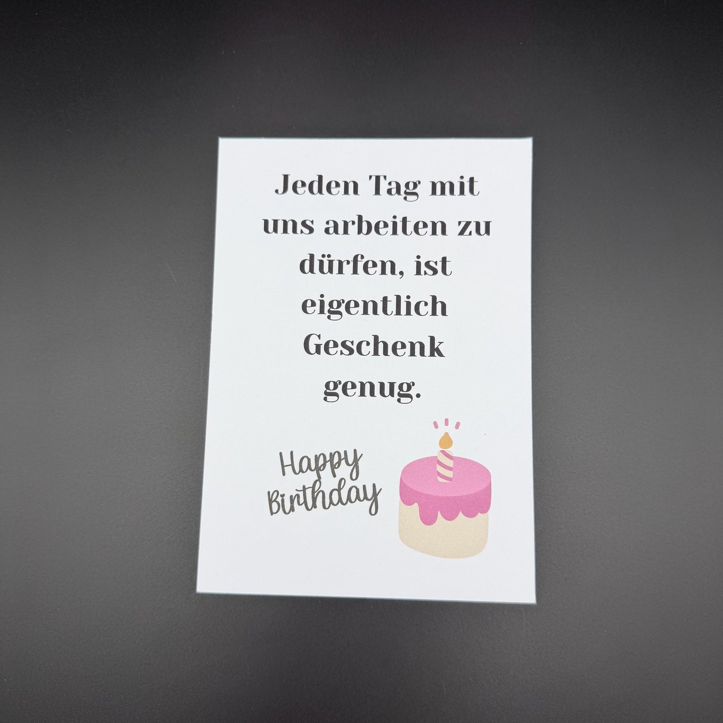 Lustige Geburtstagskarte für Arbeitskollegen – Geschenkkarte mit humorvollem Spruch