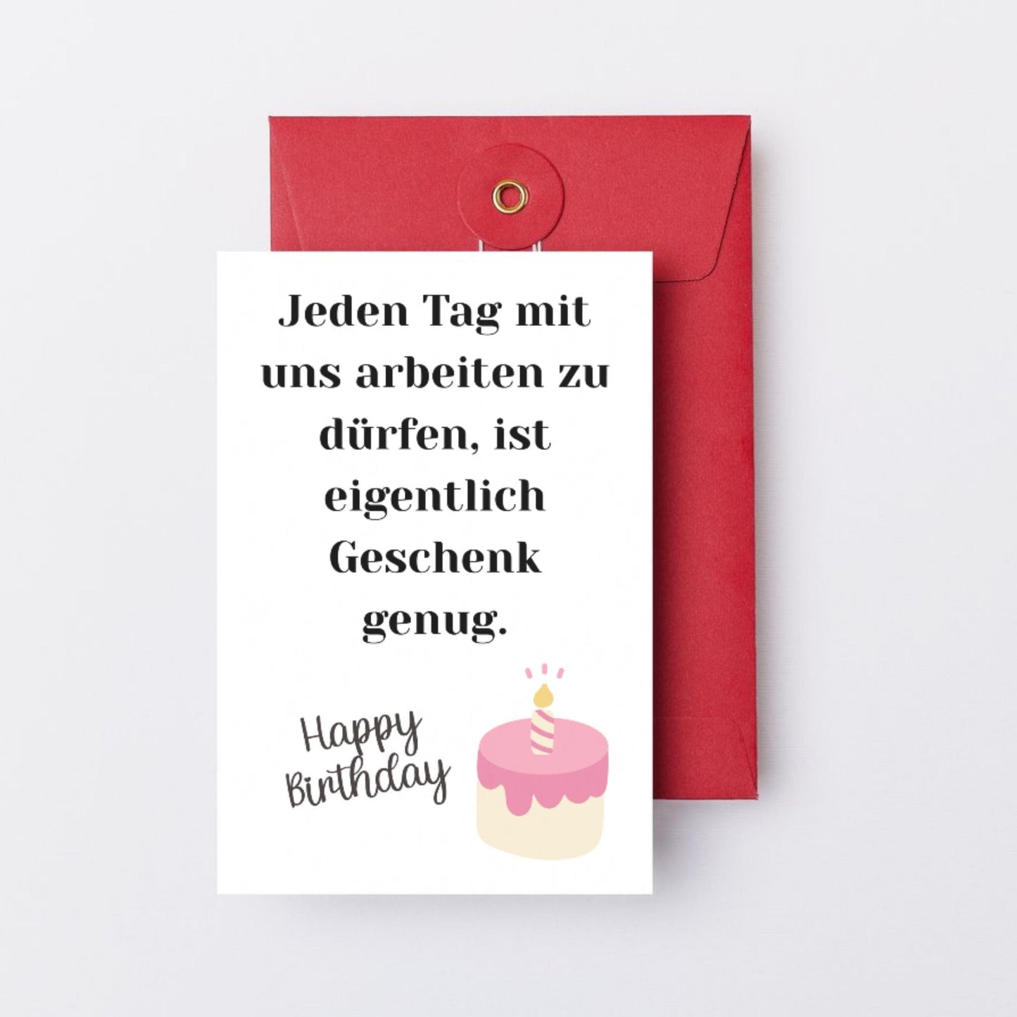 Lustige Geburtstagskarte für Arbeitskollegen – Geschenkkarte mit humorvollem Spruch