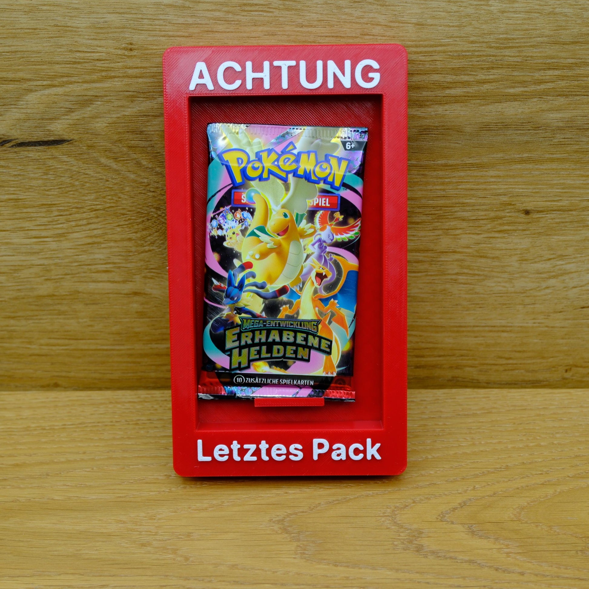 Pokémon Booster Pack Notfall Kasten | Wandhalterung | Lustiges Sammler Geschenk & Deko