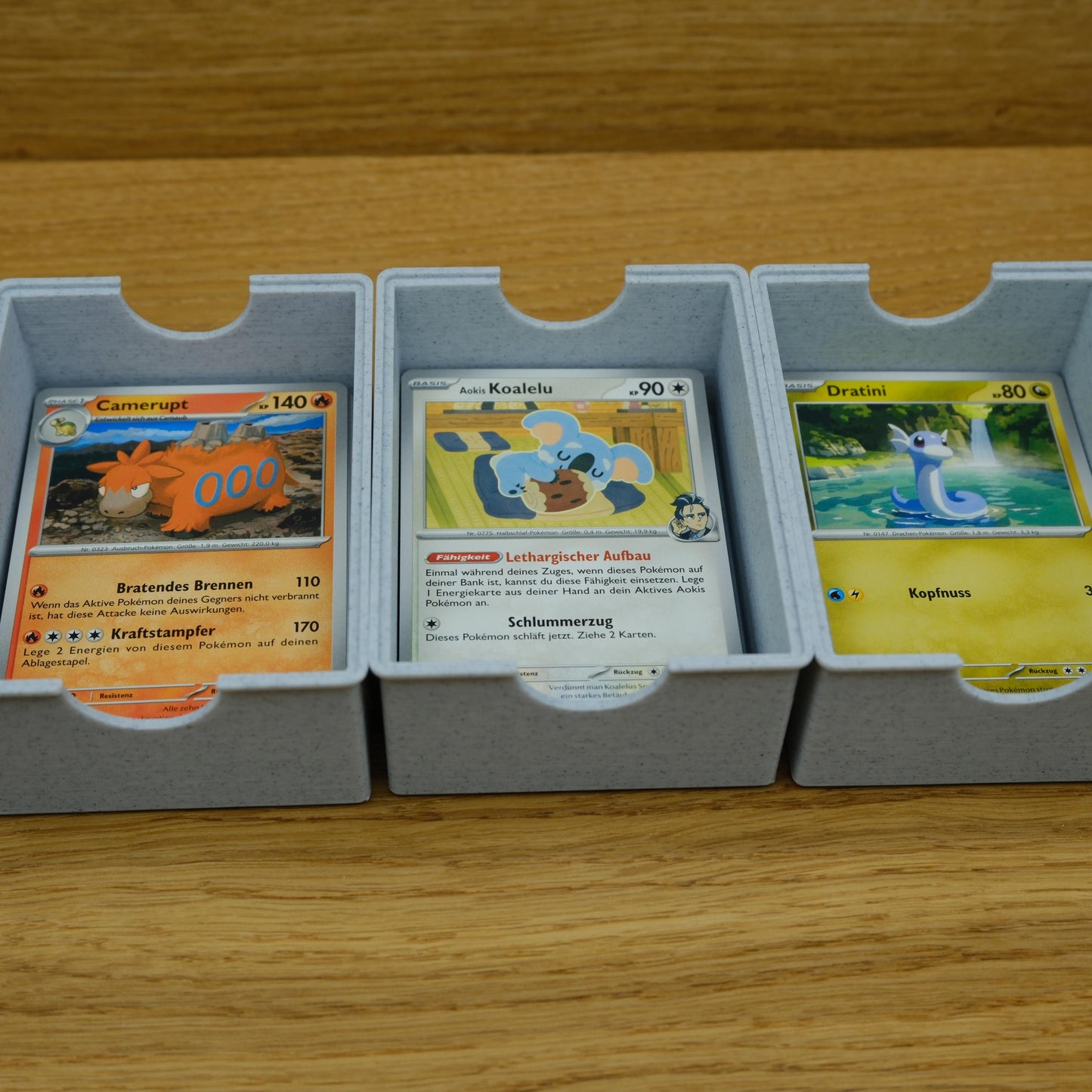 Stapelbare Sammelkarten Box für Pokémon Karten – perfekte Organisation für deine Sammlung