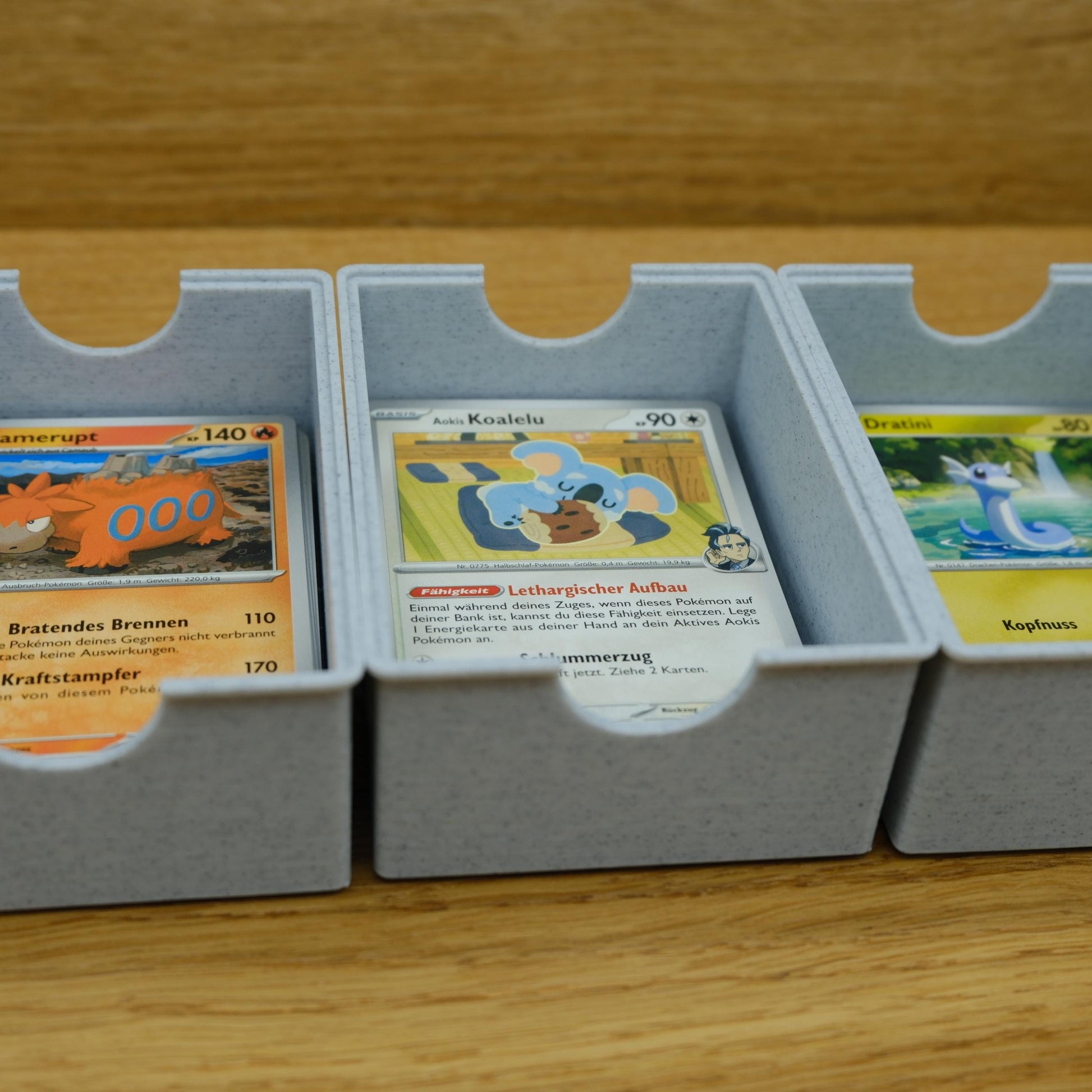 Stapelbare Sammelkarten Box für Pokémon Karten – perfekte Organisation für deine Sammlung