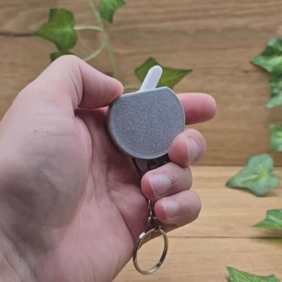 Fidget Toy Anti-Stress Spielzeug | Silber |ADHS Mechanischer Schlüsselanhänger On Off Switch Schalter Stressabbau Büro Schreibtisch