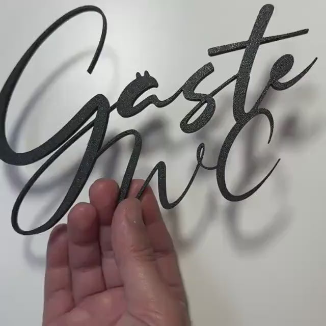 Gäste WC Türschild | Bad, WC Schriftzug – Die stilvolle Türdekoration für dein Badezimmer