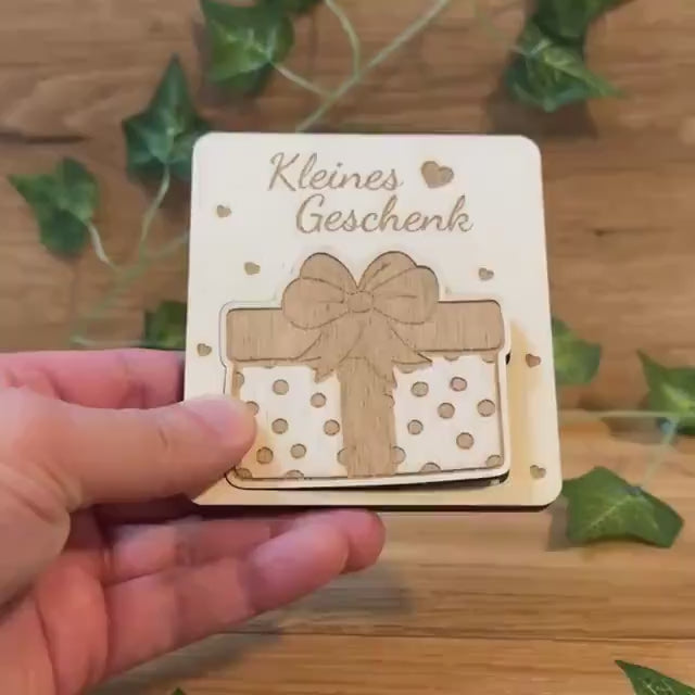 Schwangerschaft verkünden | Ihr werdet Oma & Opa | Tolle Geschenkidee aus Holz | Für werdende Großeltern | Holzkarte Schwangerschaft