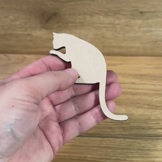 Katzen Lichtschalter Dekoration für Haustierliebhaber | Holz | Schöne Dekoration aus Holz | Geschenkidee | Geburtstag, Freunde, Familie