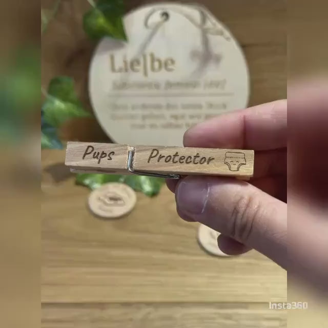 Pups Protector | Geschenk zur Geburt für werdender Mama und Papa | zur Babyparty | für werdende Eltern | Geschenk Vatertag, Windel Gadget