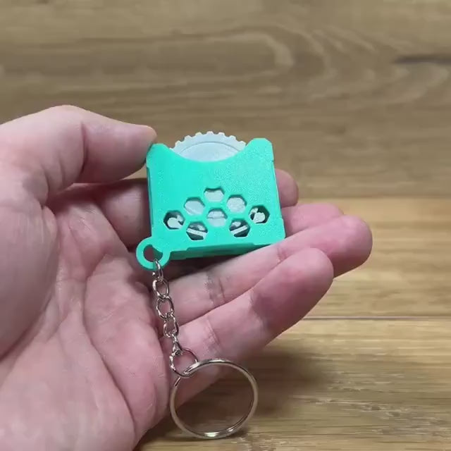 Fidget Toy Anti-Stress Spielzeug Rotary Drehknopf ADHS Sensorischer Schlüsselanhänger Stressabbau Schreibtisch Kleine Geschenkidee Alltag