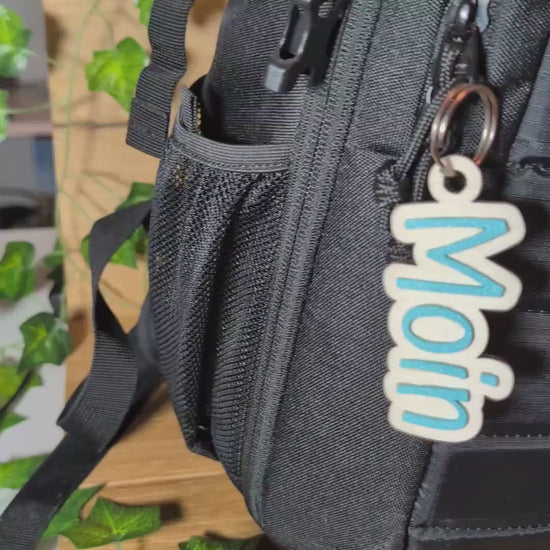 Schlüsselanhänger MOIN maritim – nordischer Anhänger als Geschenk oder Deko | Küstenstil Accessoire für Schlüsselbund & Taschen