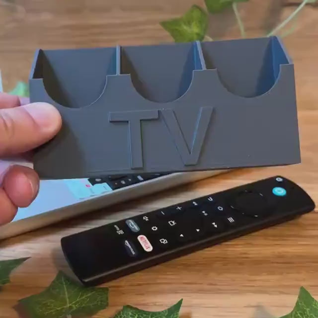 TV Remote Wandhalterung | Universalhalterung für Fernbedienungen |  Organizer für Apple TV Remote, Samsung Remote, Fire TV Remote uvm.