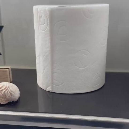 Kloschild lustig | Holzaufsteller Badezimmerdeko "Enjoy your poop"